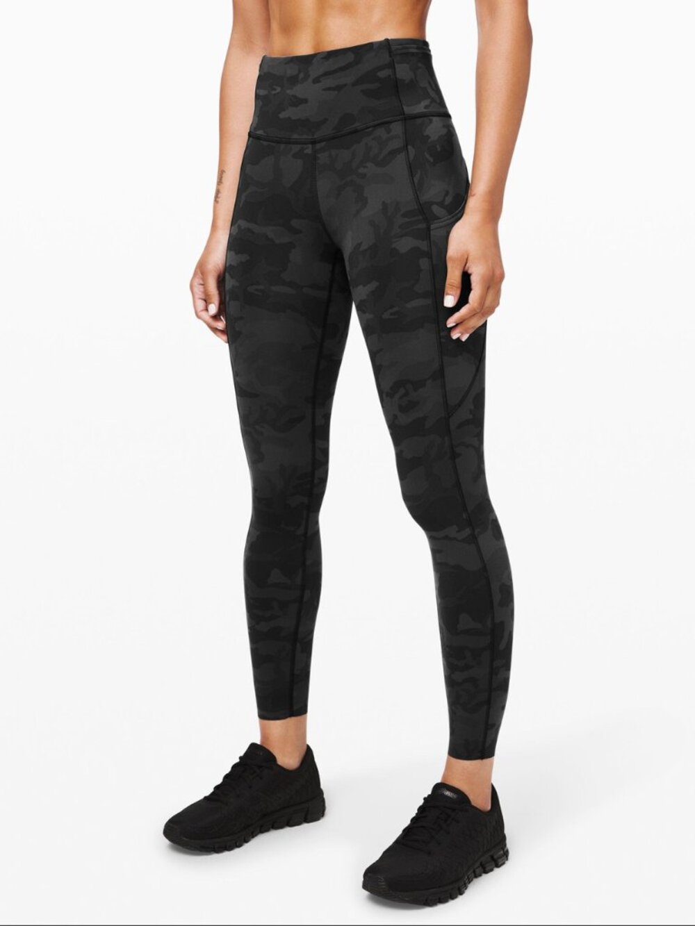Lululemon Fast and Free Tight II 25" 7/8 Non-Reflective Nulux Incognito Camo 6